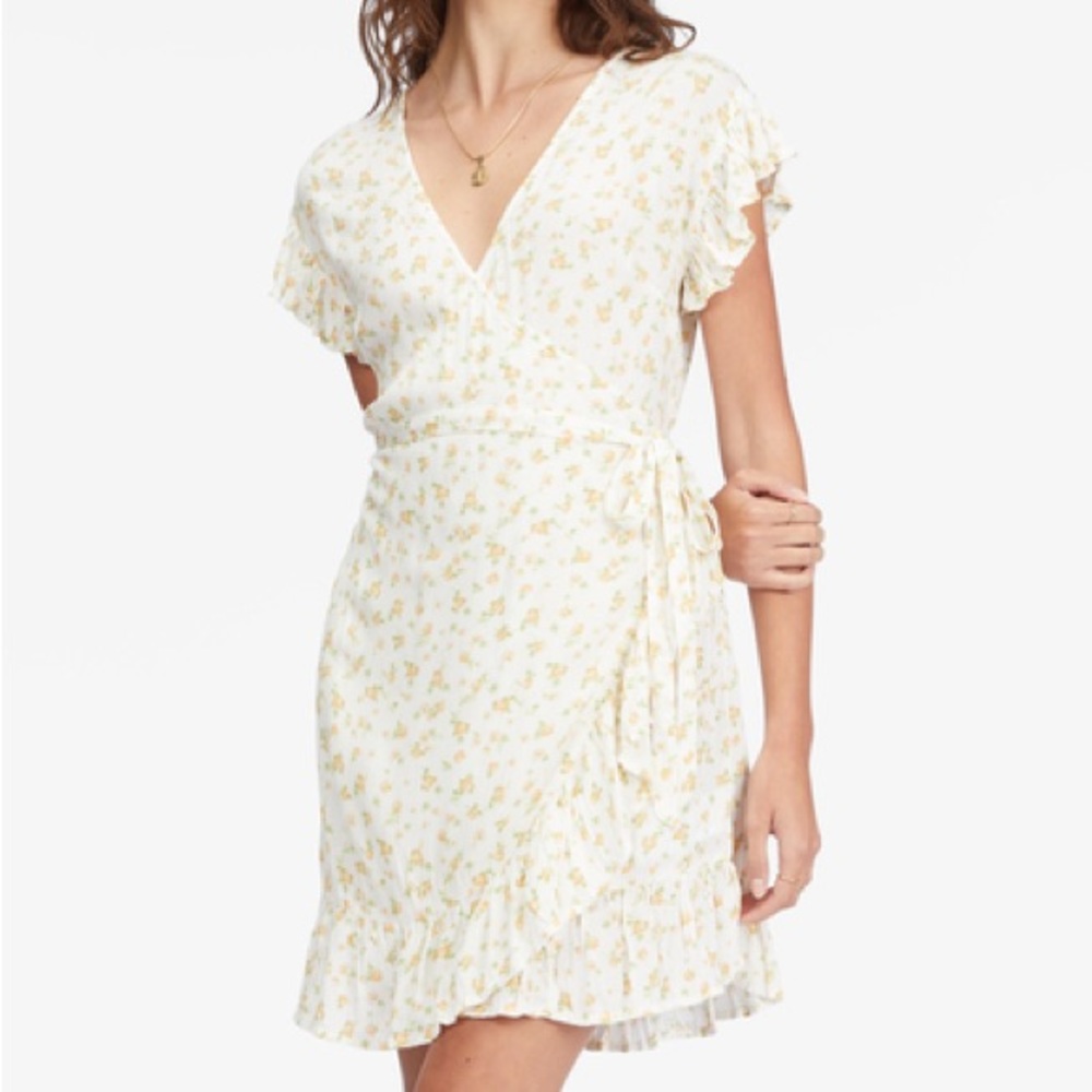 billabong wrap and roll woven dress • size small